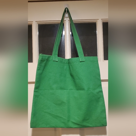 Nwot O'Neill Canvas Tote Shopping Bag Green - Picture 2 of 2